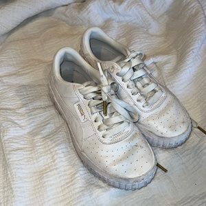Puma white sneakers size 6